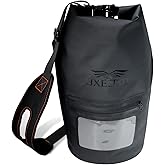 JXE JXO 15L Waterproof Faraday Dry Bag for Electronic Device Security | Military-Grade EMP & RFID Signal Blocking, Anti-Tracking & Hacking Protection, Data Privacy Shield for Mobile Devices (Matte)