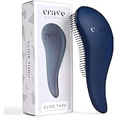 Crave Naturals Glide Thru Detangling Brush for Adults & Kids Hair. Detangler Hairbrush for Natural, Curly, Straight, Wet or D