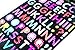 Glitter Alphabet Letter Stickers Number Stickers 6 Sheets with Multi Color Decal for Scarpbooking Crafts - 477 Pieces