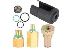 labwork 6.0 High Pressure Oil Pump IPR Valve Air Test Fitting Tool Oil Rail Adapters Leak Test Kit and IPR Valve Socket with 