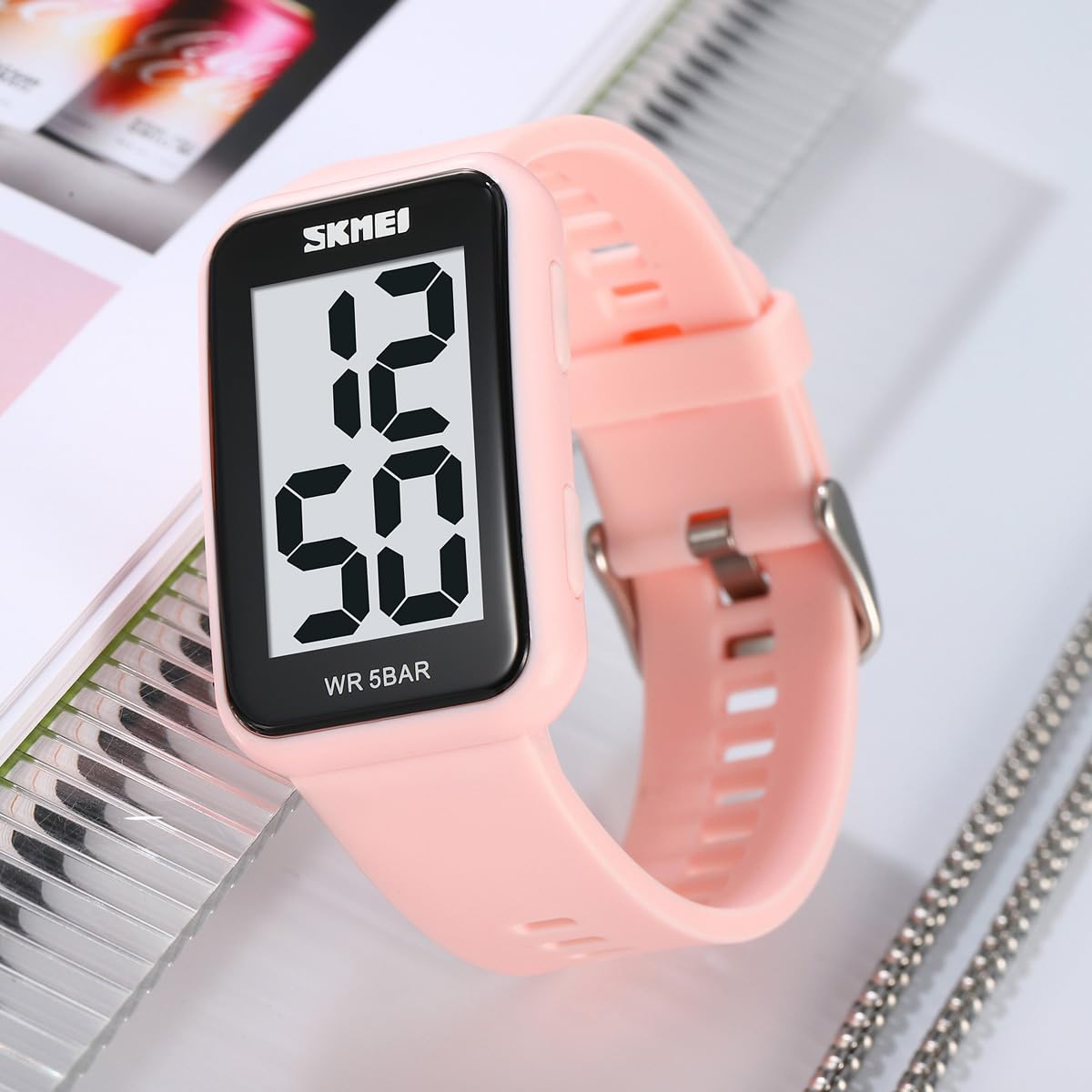 Extra Large Numbers Black Watch for Men, Waterproof Mens Digital Watch Womens Men's Wrist Watches for Elderly Men Women