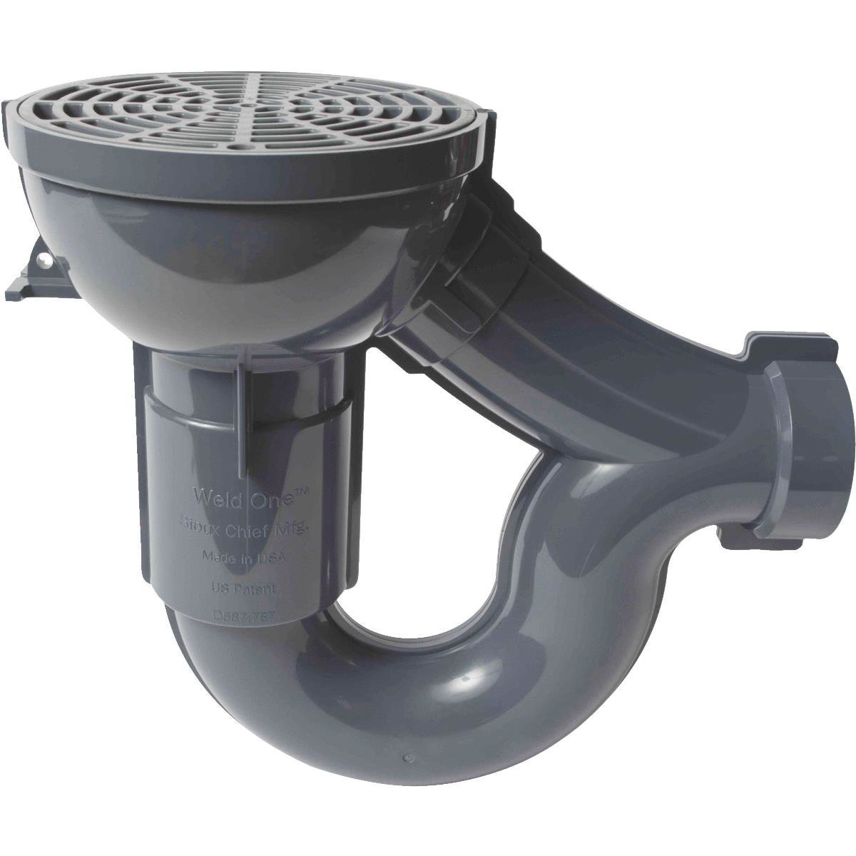 Sioux Chief Mfg CS14-R PVC Trap & Floor Drain, 2"