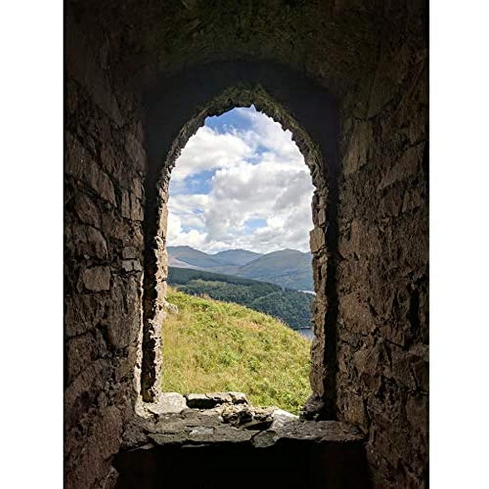Koumu Inveraray View Scotland Highlands Window Building Photo Art Print Canvas Premium Wall Decor Poster Mural