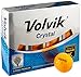 Volvik Crystal 3-piece Golf Ball (Pack of 12), Orange