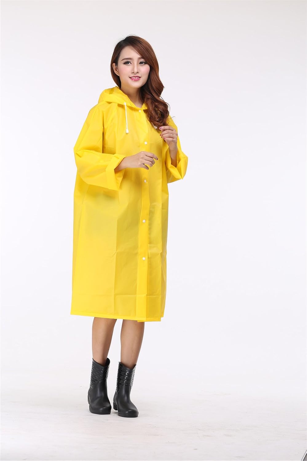 yellow raincoat dress