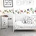 HomeEvolution ABC Animals Alphabet Baby Nursery Kids Peel and Stick Educational Wall Arts Sticker Decals