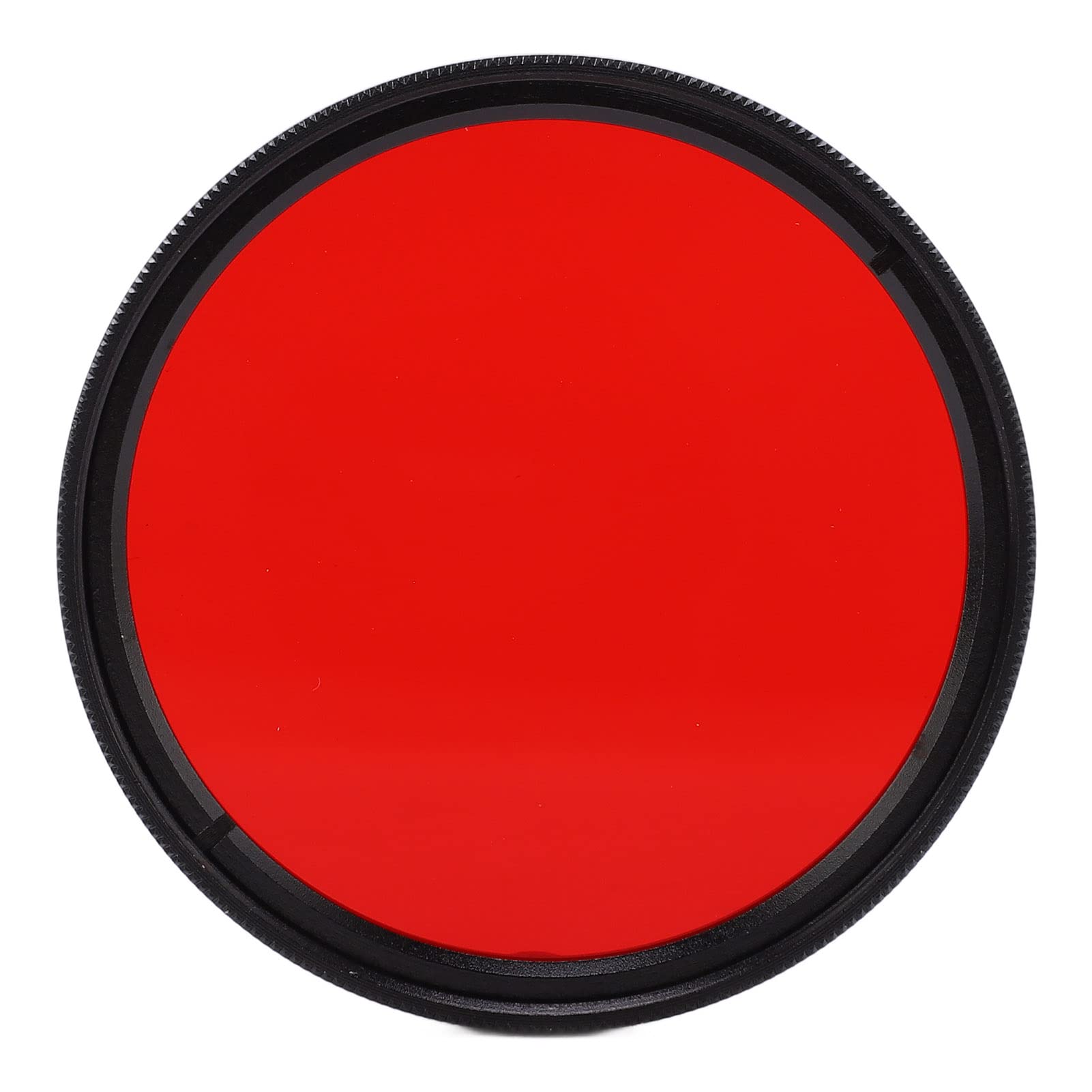Camera Full Red Lens Filter, Waterproof Camera Full Red Filter, Optical Glass for Camera Lens (49mm)