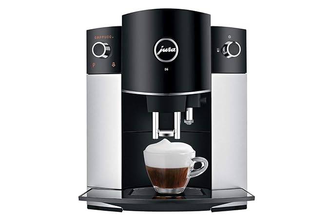 Jura 15181 D6 Kaffeevollautomat Schwarz, Platin