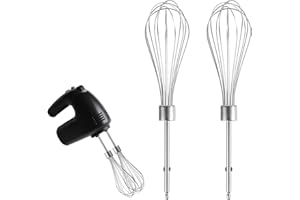 2pcs Hand Mixer Beaters Attachments Compatible with Black & Decker, Universal Stainless Steel Hand Mixer Turbo Beaters Replac