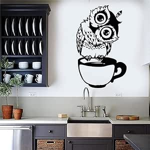 WEIPENG Pegatinas De Pared De Dibujos Animados Bonitos En La Taza
