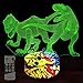Night Lights for Kids Dinosaur Lamp 3D Kids Night Light 7 Colors Change Dinosaur Toys with Remote Control Christmas Birthday Gifts for Girls Boys Kids Baby Lover (Indoraptors)