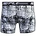 Re:Flex Men\'s Active Performance Boxer Briefs Underwear (6 Pack) (Medium, Black/Silver)'