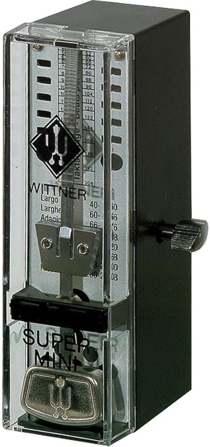 Amazon ウィットナー メトロノーム スーパーミニ ブラック Wittner Taktell Super Mini Black メトロノーム 楽器 音響機器