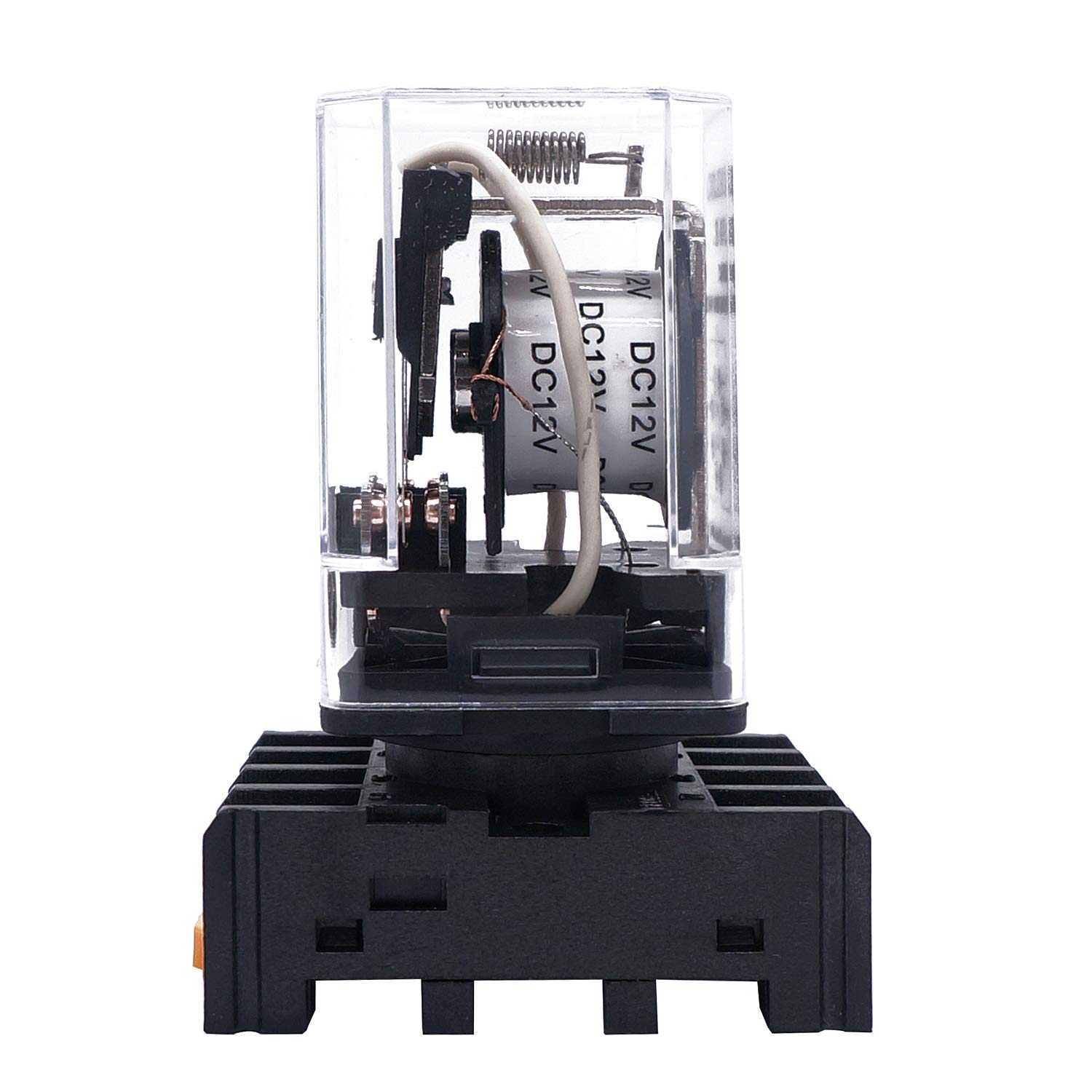 Taiss/JTX-2C, MK2P-I DPDT Power Relay with Plug-in Terminal Socket Base ...