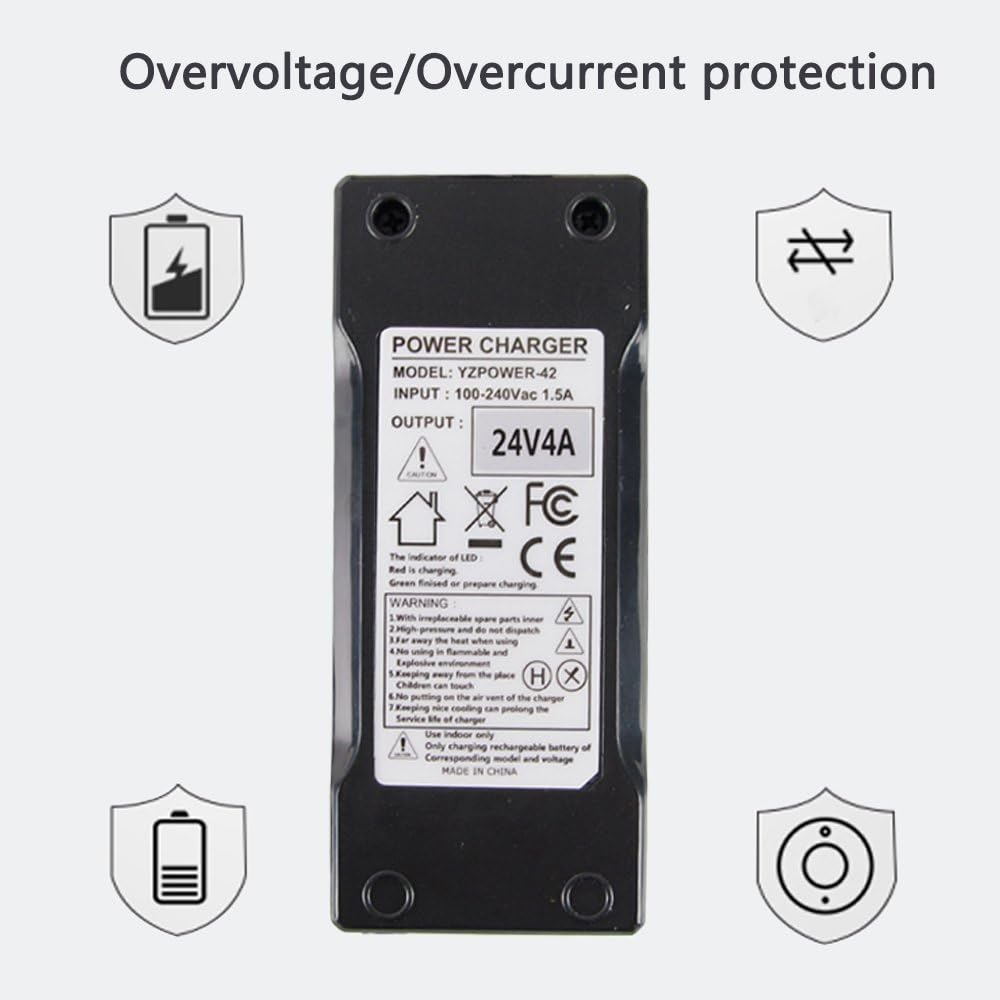 Abakoo New 24 Volt 4A 96W XLR Mobility Battery Charger for Jazzy Power Chair Go-Go Mobility Wheelchair Electric Pride Mobility Wheelchair Battery Charger mpv5 Auto XLR: Sports & Outdoors