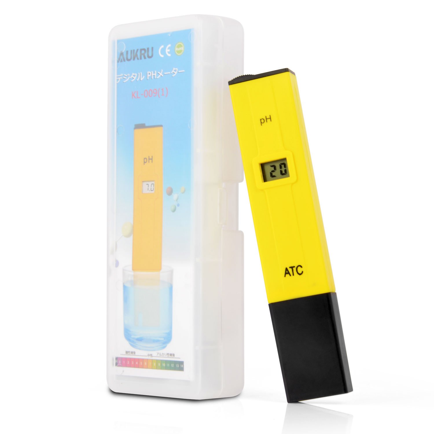 Amazon Aukru Lcd デジタル Phメーター 熱帯魚飼育 アクアリウム 水族館 プール 実験室 水槽 水道等 水質検査 用 ペーハー計 測定器 校正剤 日本語マニュアル 付き Ph計 産業 研究開発用品 通販
