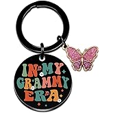 Wrpixe New Grandma Grammy Gifts Grandmother Keychain Grandma Birthday Gift Mother's Day Christmas Gift for Grammy