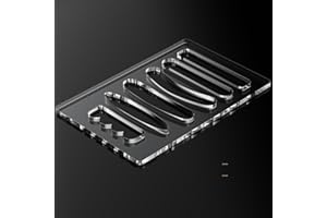 Moorovgi 6 in 1 Charcuterie Board Handle Template,Acrylic Grab Handle Router Template for Woodworking