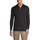 Lands' End School Uniform Men's Long Sleeve Interlock Polo Shirt