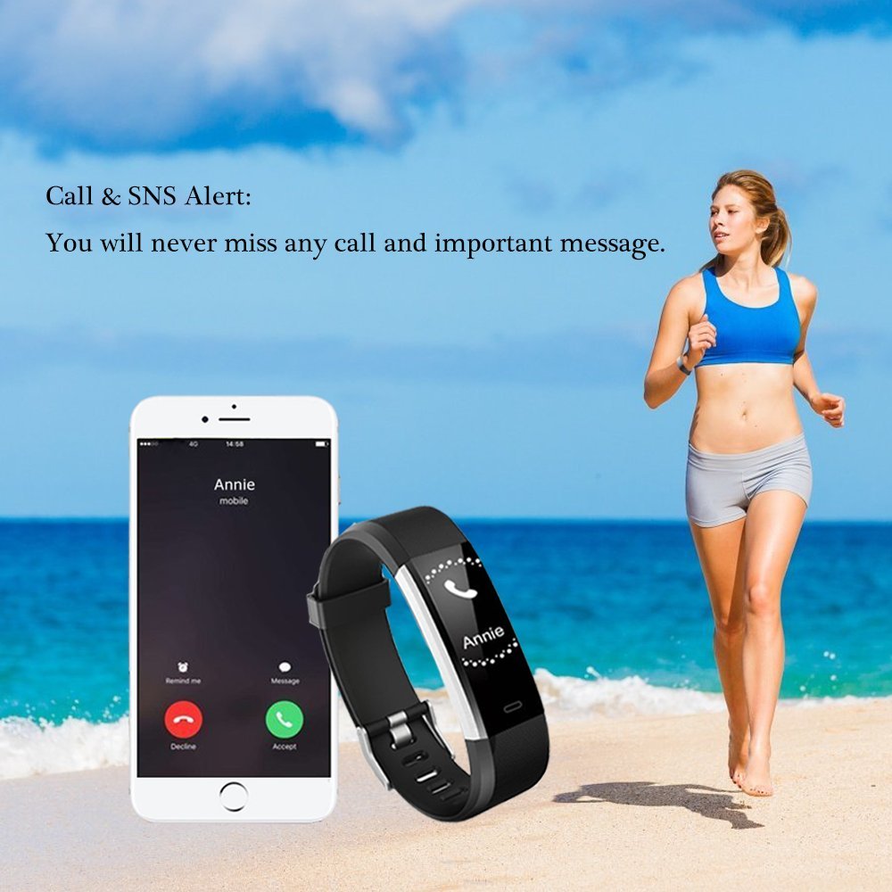 Fitness Tracker,KEDA Activity Tracker Watch Smartband Sport Wristband With Heart Rate Monitor,IP67 Waterproof Smart Bracelet With Pedometer Calorie Counter For IOS & Android Smartphone (Purple)