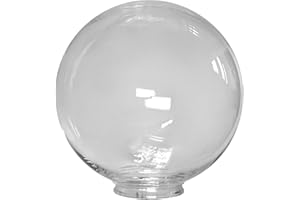 BEAM LIGHTING PLASTICS YOUR DIFFUSER SOURCE Beam Lighting 10-inch Clear Acrylic Replacement Globe - Cover for Ceiling, Wall Fixtures, Lamp Posts, or Streetlights
