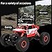 Arshiner RC Rock Crawler Monster Truck 1:18 Scale Rechargeable Battery 25KM/H High Speed 2.4Ghz 4WD Shock-Proof Off-Road Vehicle RC car Kids (Red)