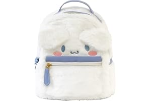 ACCENE Cute Furry Plush Backpacks Bag - Girls backpacks for Kids Backpack Cinnamoroll-Dog Melod Backpack Cute Mini Backpacks Great Gift for Girls and Kids