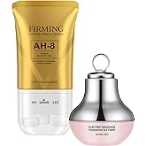 AH-8 Neck and Eye Cream Set with Electric Massage Tightening, Anti-Wrinkle Treatment with Red Light, Deep Moisturizer Bundle Care Gifts for Birthday Christmas for Mom Sister(Neck and Eye Cream)