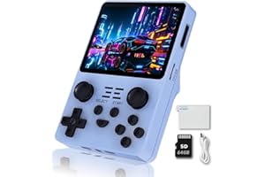 EWDGOES RGB20S Handheld Game Console 3.5 inch Retro Games Consoles Hand-held Classic Emulator Preinstalled 64GB Blue
