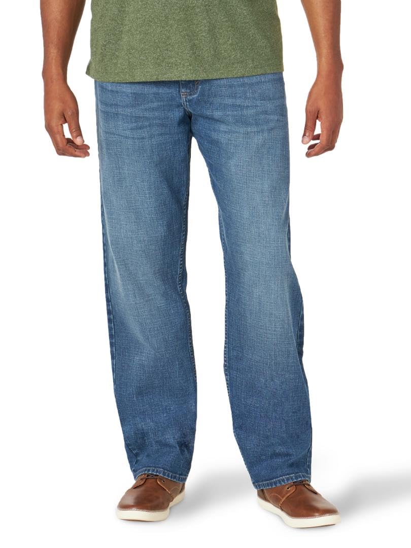 Wrangler Men's Free-to-Stretch Relaxed Fit Jean, Milwaukee, 48W x 34L Image Wrangler Men's Free-to-Stretch Relaxed Fit Jean, Milwaukee, 48W x 34L Image