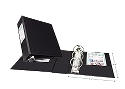 Avery Mini Durable 3 Ring Binder, 2" Round