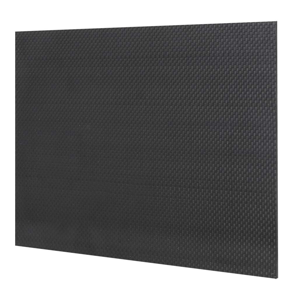 Carbon Fiber Plate, High Hardness Twill Carbon Fiber Plate Board Sheet Material with Bright Glossy Surface(230 * 170 * 0.5 mm)