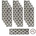Sultansville Trellisville Collection Trellis Design Vibrant and Soft Stair Treads, Grey, Pack of 13
