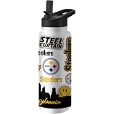 Logo Brands Pittsburgh Steelers 34oz. Native Quencher Bottle