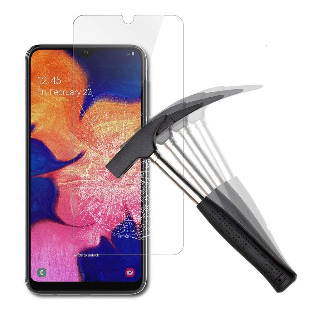 LQLY A10 Screen Protector (2 Pack), [Ultra Clear] [High Sensitive] [Case Friendly] [Easy-install] Tempered Glass for Samsung Galaxy A10