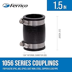 Fernco 1056-150 1-1/2-in. Flexible PVC Pipe