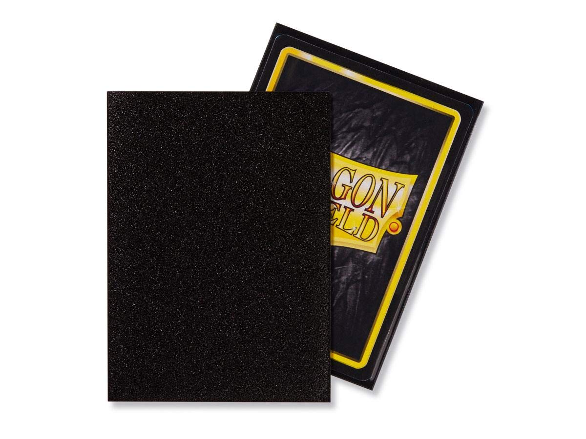 Dragon Shield 100 Count Standard Size Matte Deck Protector Sleeves (Matte Jet)