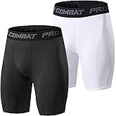 Towintec Mens Compression Shorts Sports Running Tights Underwear Athletic Workout Spandex Base Layer Short Biker Basketball
