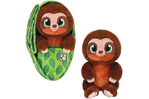 FIESTA TOYS Sloth Swaddle Babies - Stuffed Animal Keepsake and Baby Swaddle Carrier with Custom Name