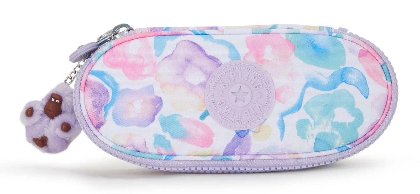 Kipling DUOBOX, Medium Pencil Case, 20 cm, 1 L, Aqua Flowers