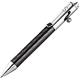 SMOOTHERPRO Carbon Fiber Bolt Action Pen with Stainless Steel Barrel Clip for EDC Signature Business Office Premium Ballpoint
