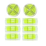 LAIESYA 8Pcs Small Bubble Spirit Level Mini Square