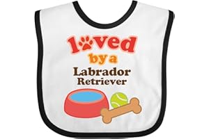 inktastic Labrador Retriever Loved By a Baby Bib