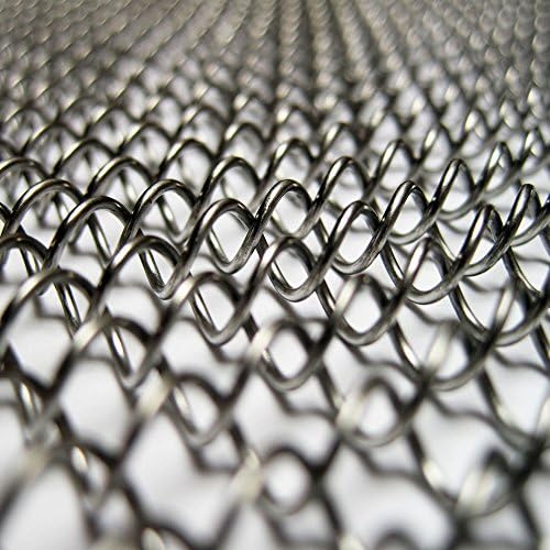 Stainless Steel Fireplace Mesh Screen Curtain. 27" High (9-27S). Includes two panels, each 24" wide. Stainless Steel Pulls Included.