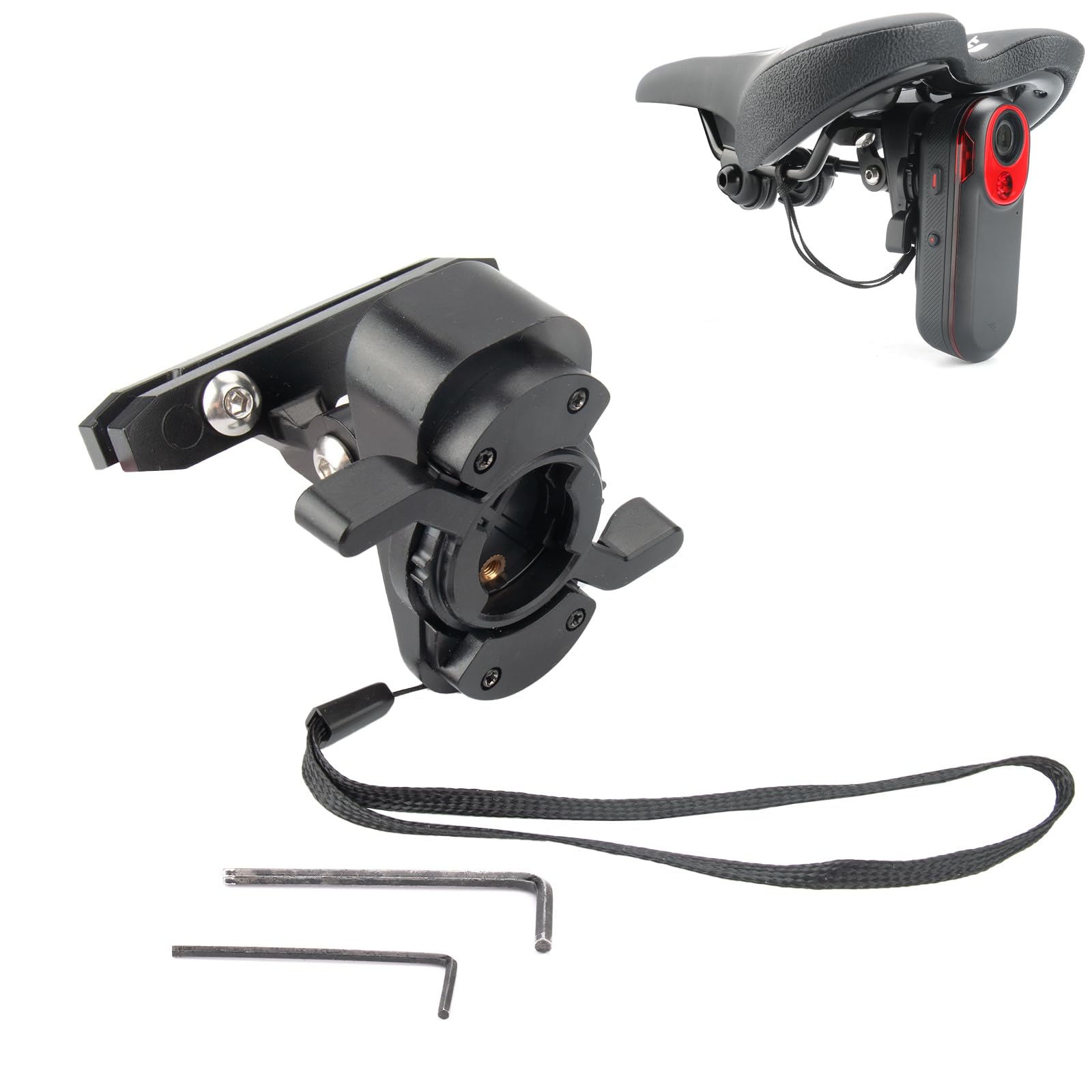 LICHIFIT Bicycle Saddle Bow Mount for Garmin Varia RCT716 RCT715 Rearview Radar Taillight Bike Seat Support Cycling Bracket Rearview Radar Holder