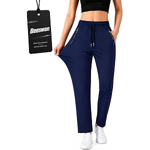 Beeswan Upgrade Stretch Active Pants for Women, Breathable Hiking Cargo Travel Pants