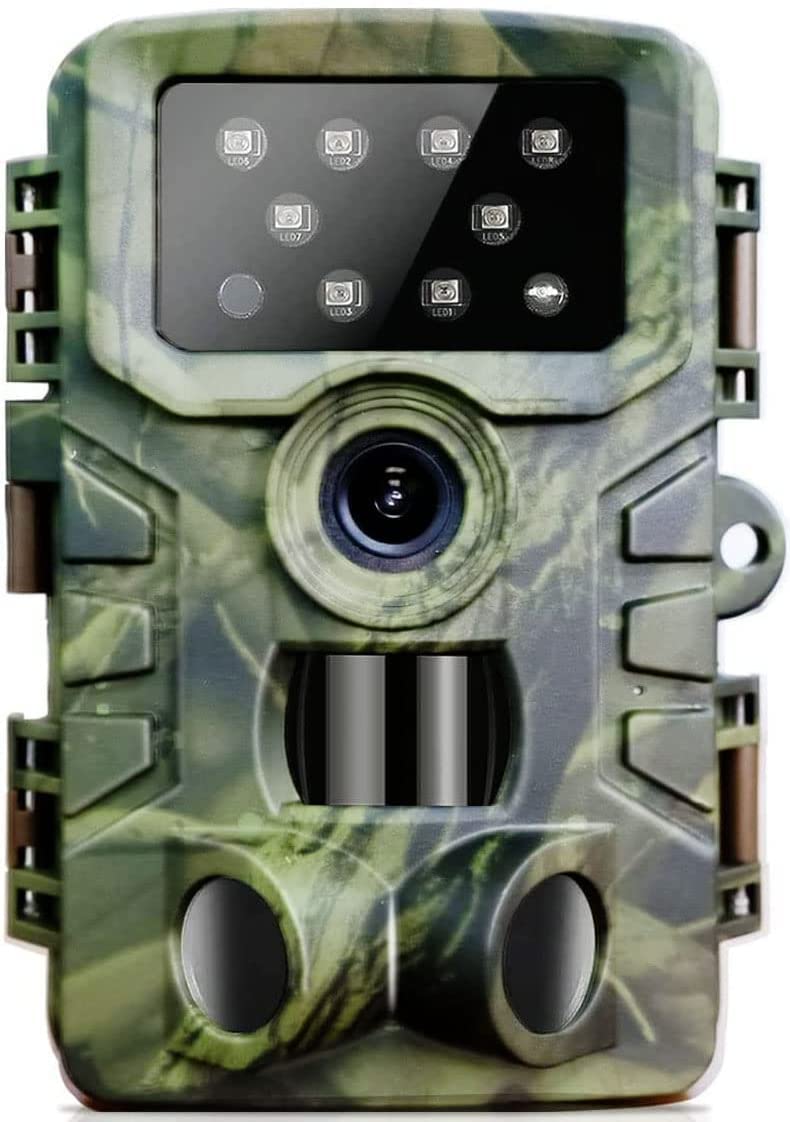 FONCBIEN Wildlife Camera, 20MP 1080P Night Vision Motion Activated with 3 Sensore Trail Camera 850nm Low-Glow IR LED Waterproof Night Vision Camera for Hunting,Monitor,Garden