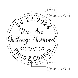 OFCCUSTOM Wedding Embosser Personalized Name Date