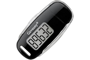 Gzvxuny Pedometer for Walking, Rechargeable 3D Step Counter with Removable Clip and Strap, Accurate Fitness Tracker Help Trac