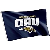 Desert Cactus Oral Roberts University ORU Flag - 3 x 5 Feet Golden Eagles Banner, Indoor/Outdoor Durable Fabric, 100% Polyester Design (Style 1)